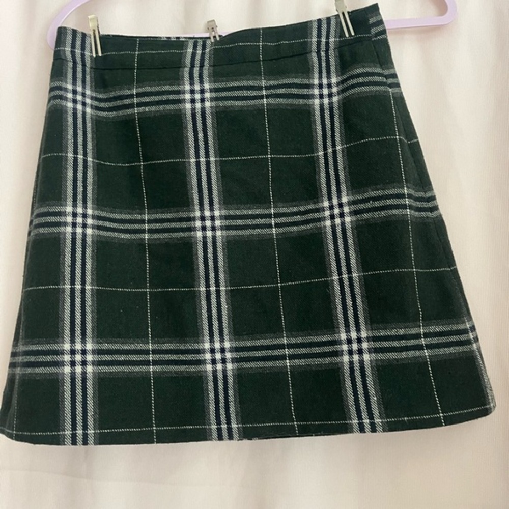 Plaid Green Skirt